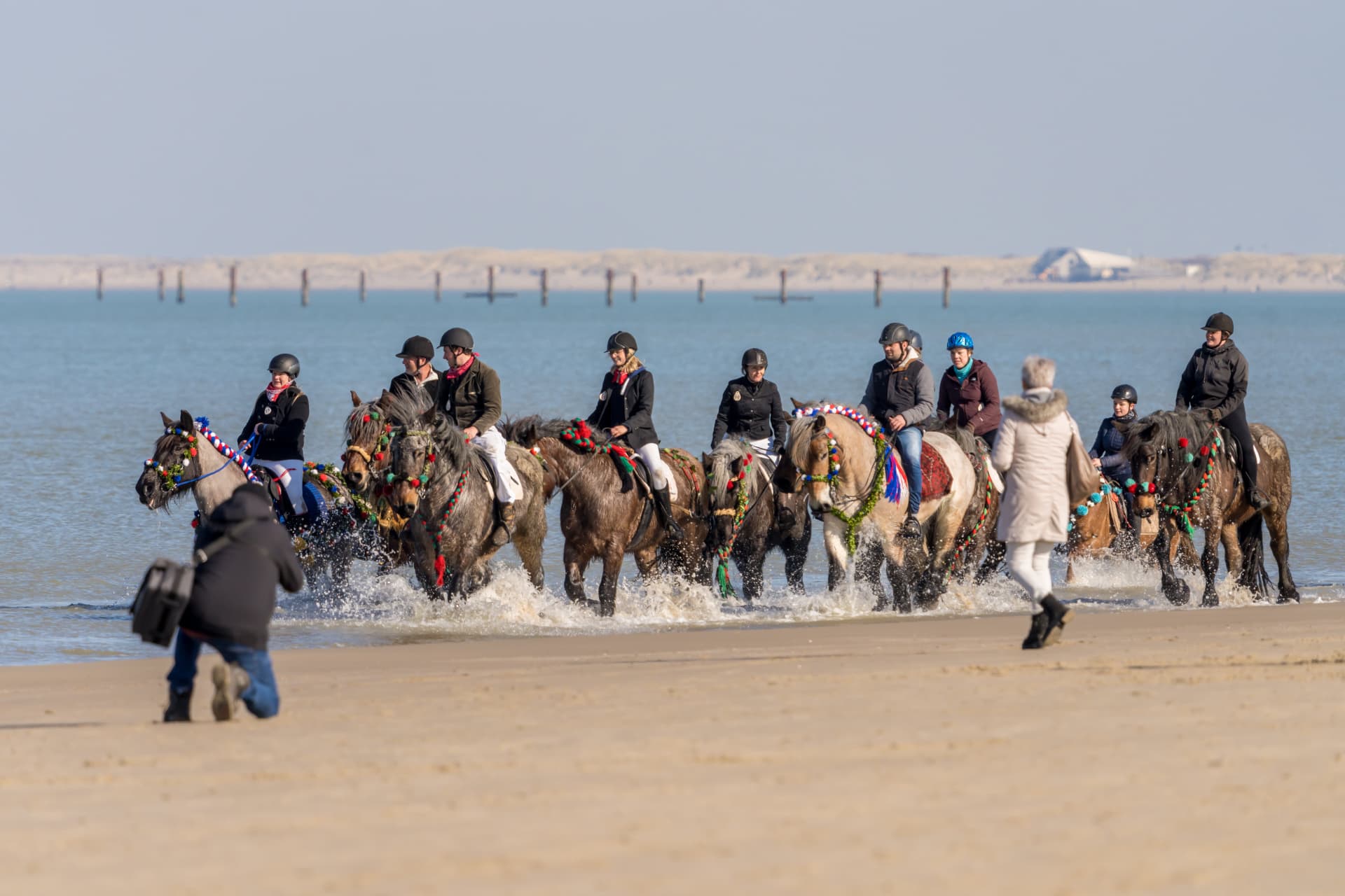 Paardrijden op het strand van Schouwen-Duiveland